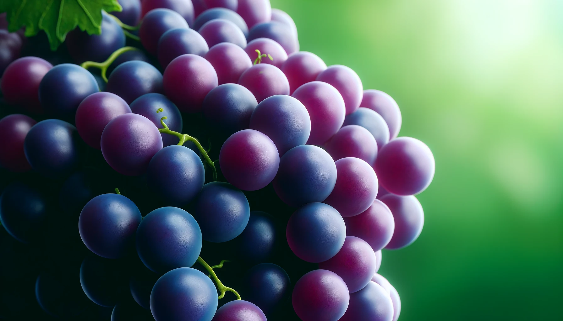 DALL·E 2024-05-23 10.20.04 - Photorealistic stock image of Aglianico grapes, closely focused on a cluster of ripe Aglianico grapes with vibrant, deep purple skins.